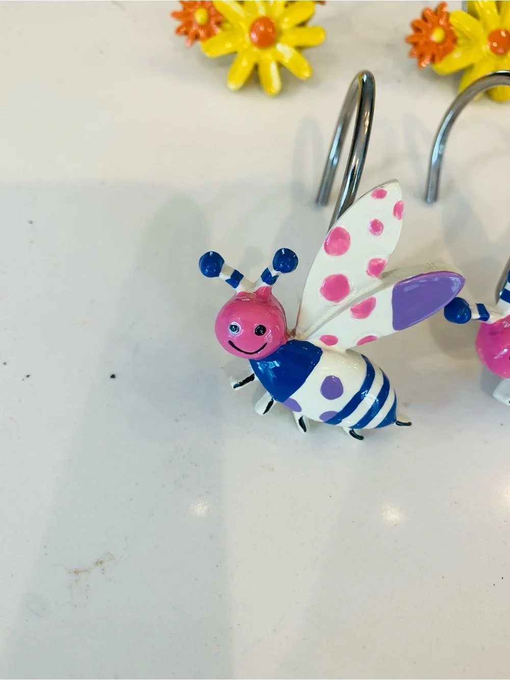 Creative Bath Cute As A Bug Shower Curtain Hooks Set Of 12 Unused